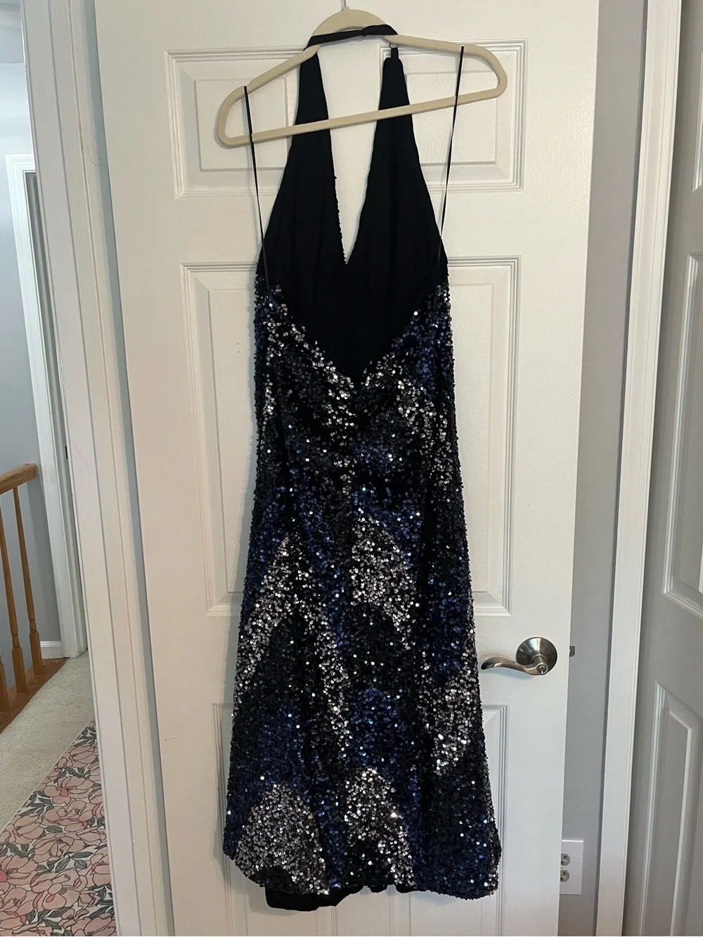NWT Free People Black Sequin Embellished Gown - Picture 2 of 11